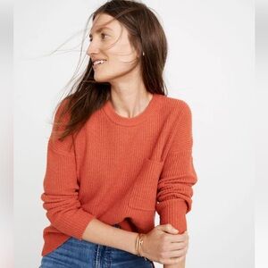 Madewell Thompson Pocket Pullover Sweater Size Small